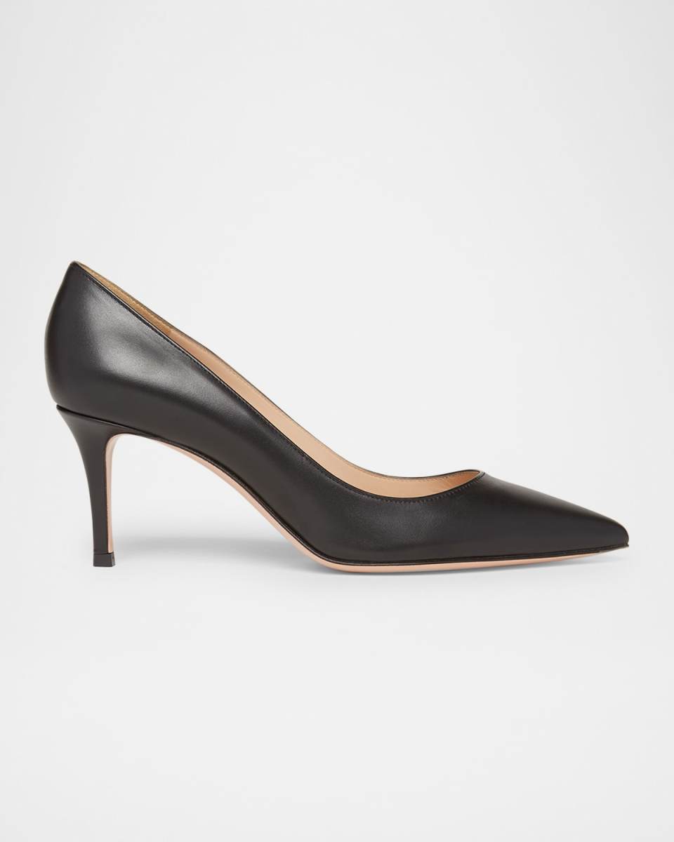 Gianvito Calfskin Leather Pumps
